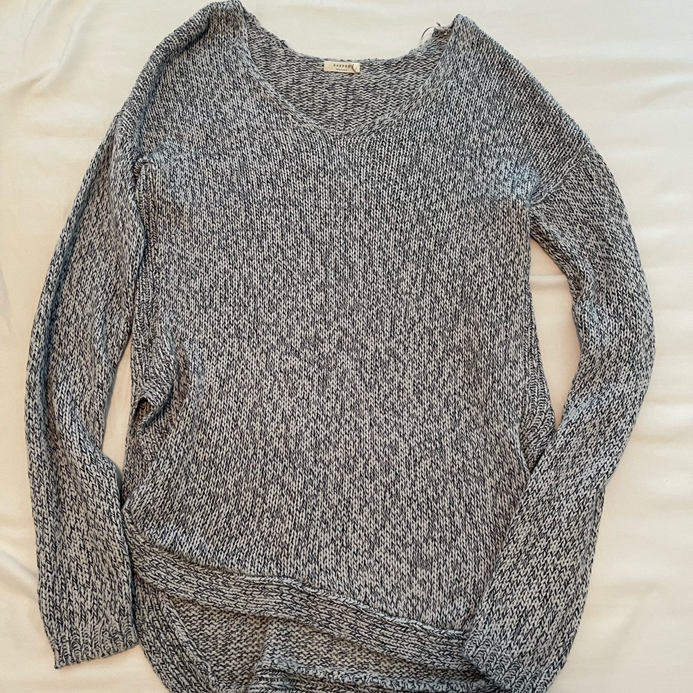 Blue heathered sweater